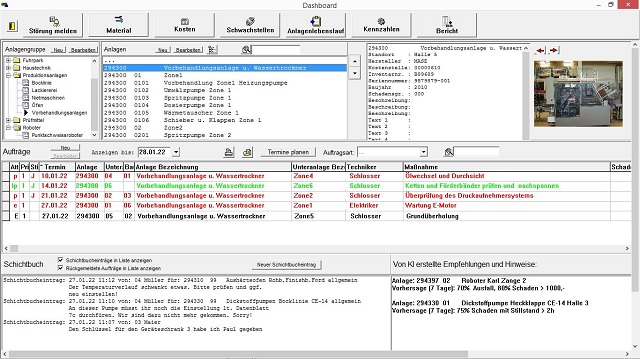 EXP-Instandhaltung Dashboard